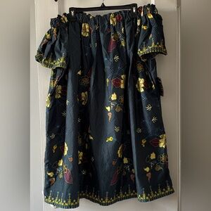 Off-Shoulder Authentic African Summer Dress